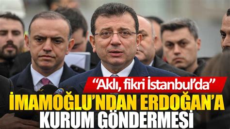 İmamoğlu'ndan Erdoğan'a 'Murat Kurum' göndermesi: 'Aklı fikri İstanbul'da, açıkladığı adaya da yazık ediyor'